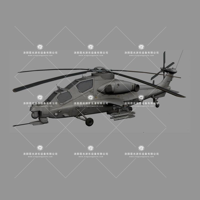 沧州武装直升机3D模型